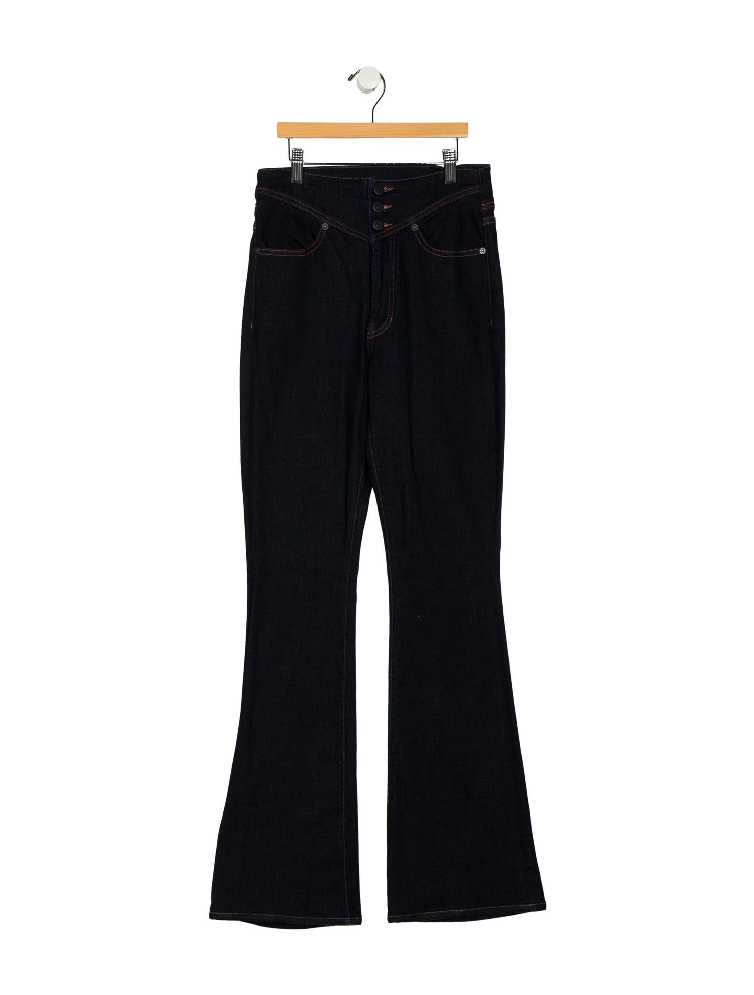 Veronica Beard High-Rise Wide Leg Jeans