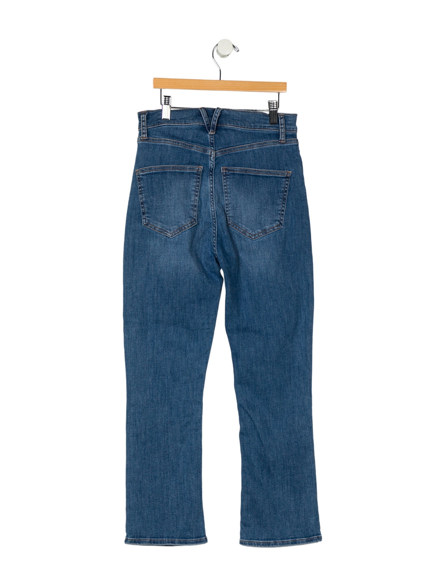 Veronica Beard High-Rise Straight Leg Jeans