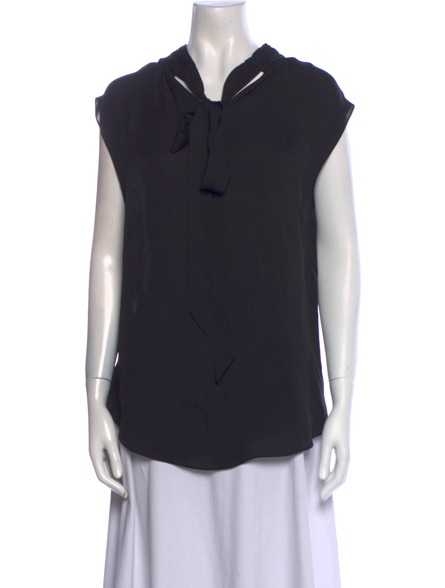 Veronica Beard Silk V-Neck Top