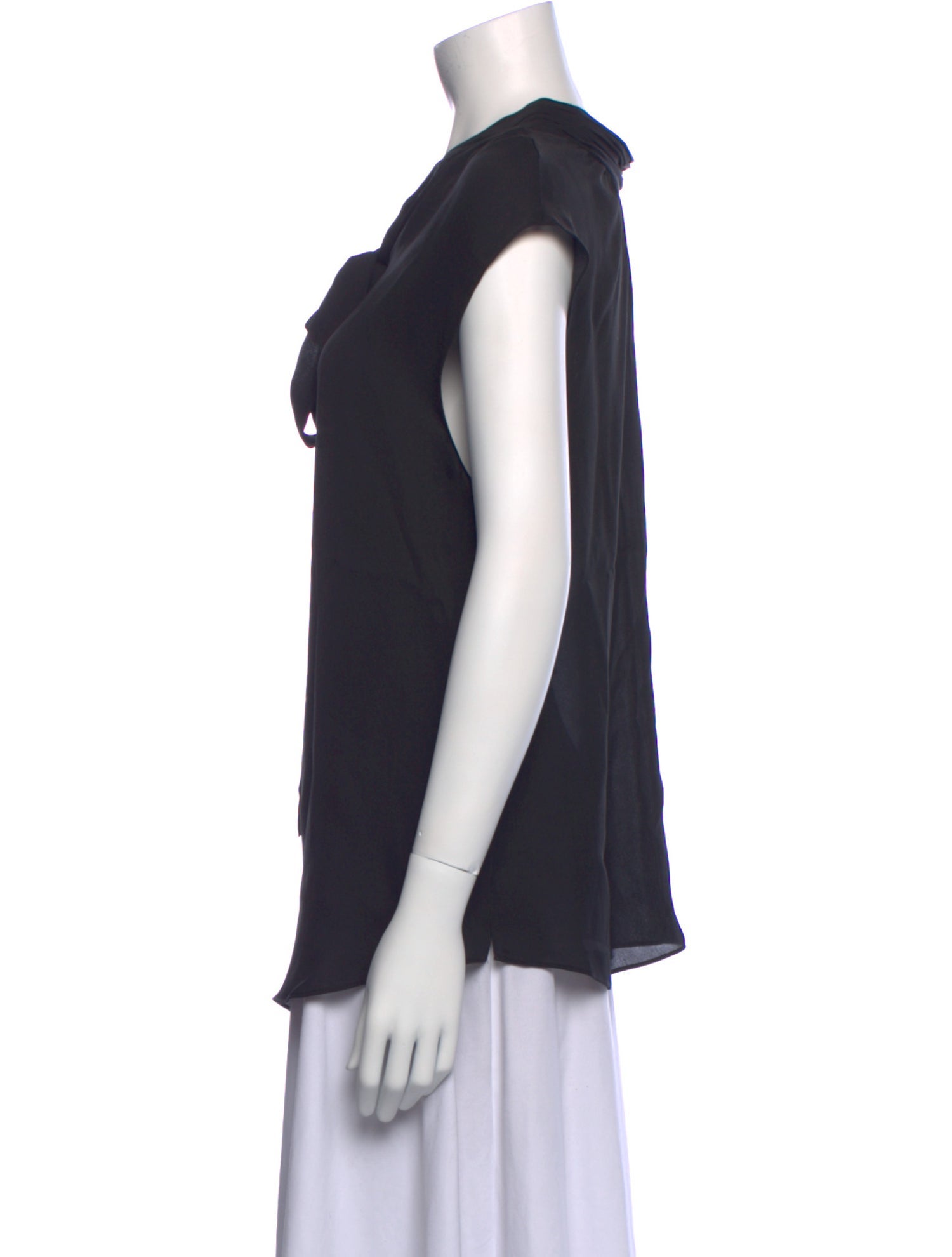 Veronica Beard Silk V-Neck Top