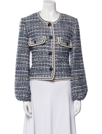 Veronica Beard Tweed Pattern Evening Jacket