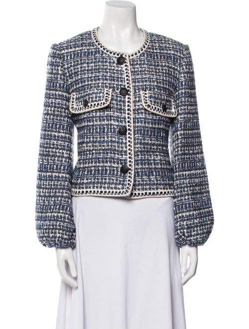 Veronica Beard Tweed Pattern Evening Jacket