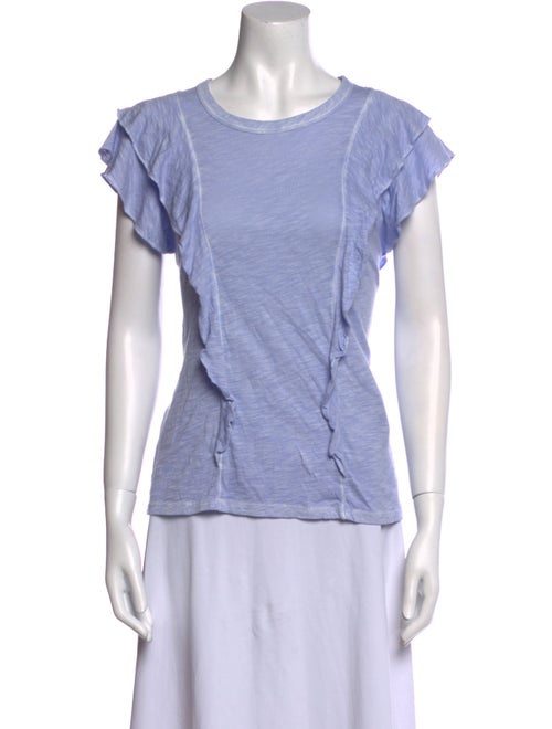 Veronica Beard Bateau Neckline Short Sleeve T-Shirt