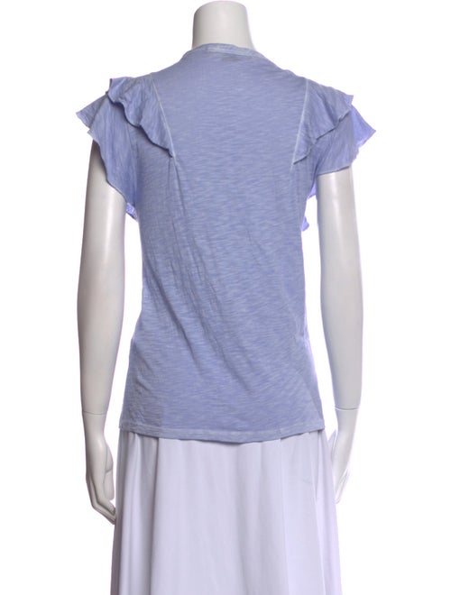 Veronica Beard Bateau Neckline Short Sleeve T-Shirt