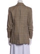 Veronica Beard Linen Houndstooth Print Coat