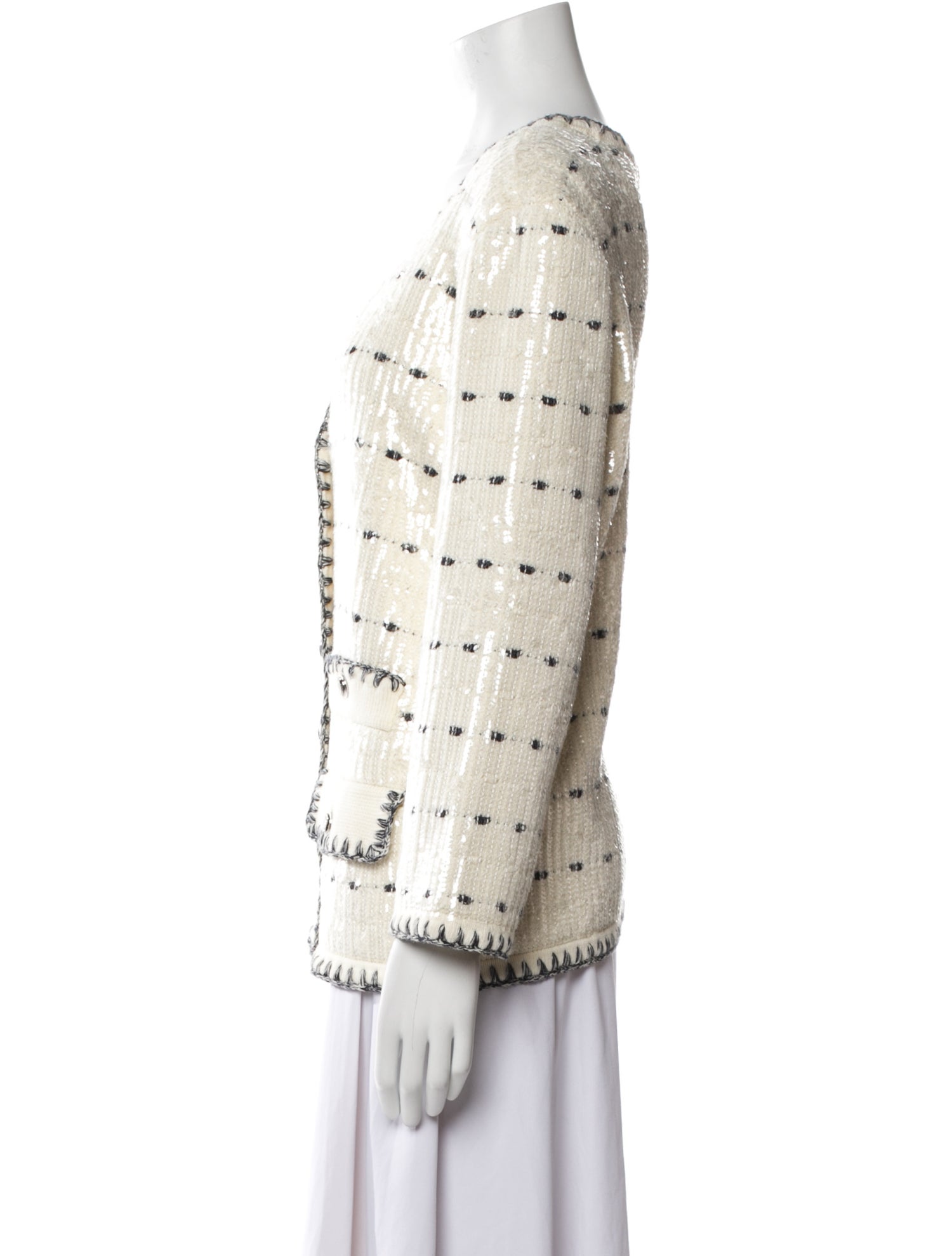 Veronica Beard Striped Evening Jacket