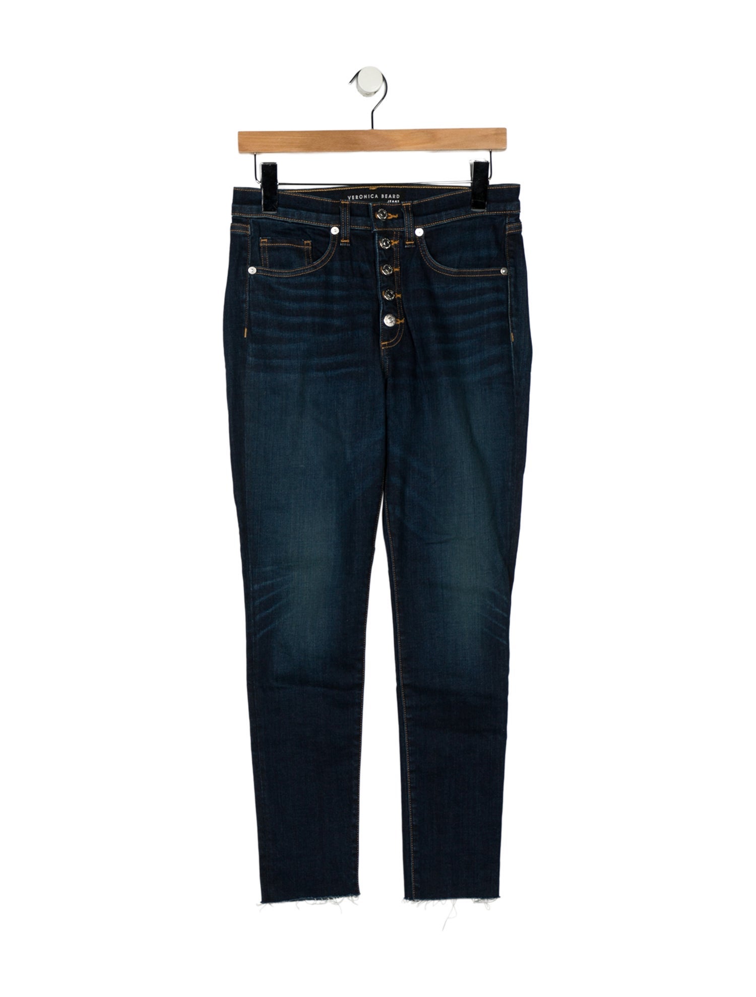 Veronica Beard Mid-Rise Skinny Leg Jeans