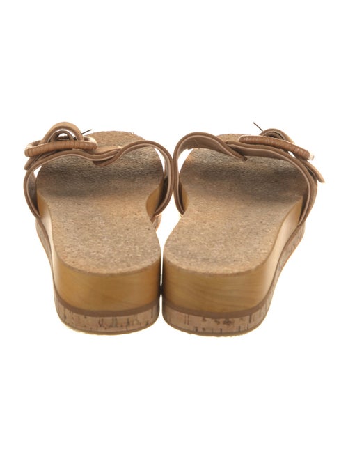 Veronica Beard Suede Leather Trim Embellishment Slides