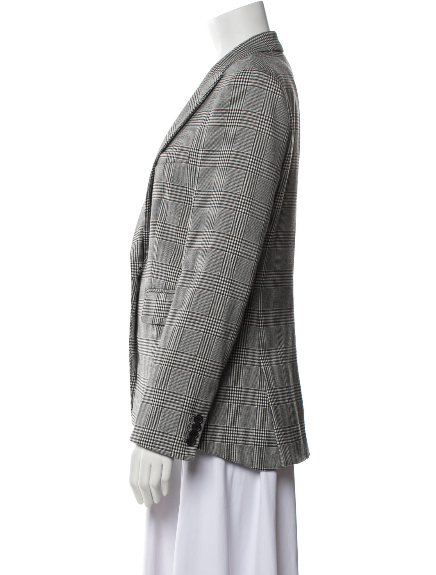 Veronica Beard Plaid Print Blazer