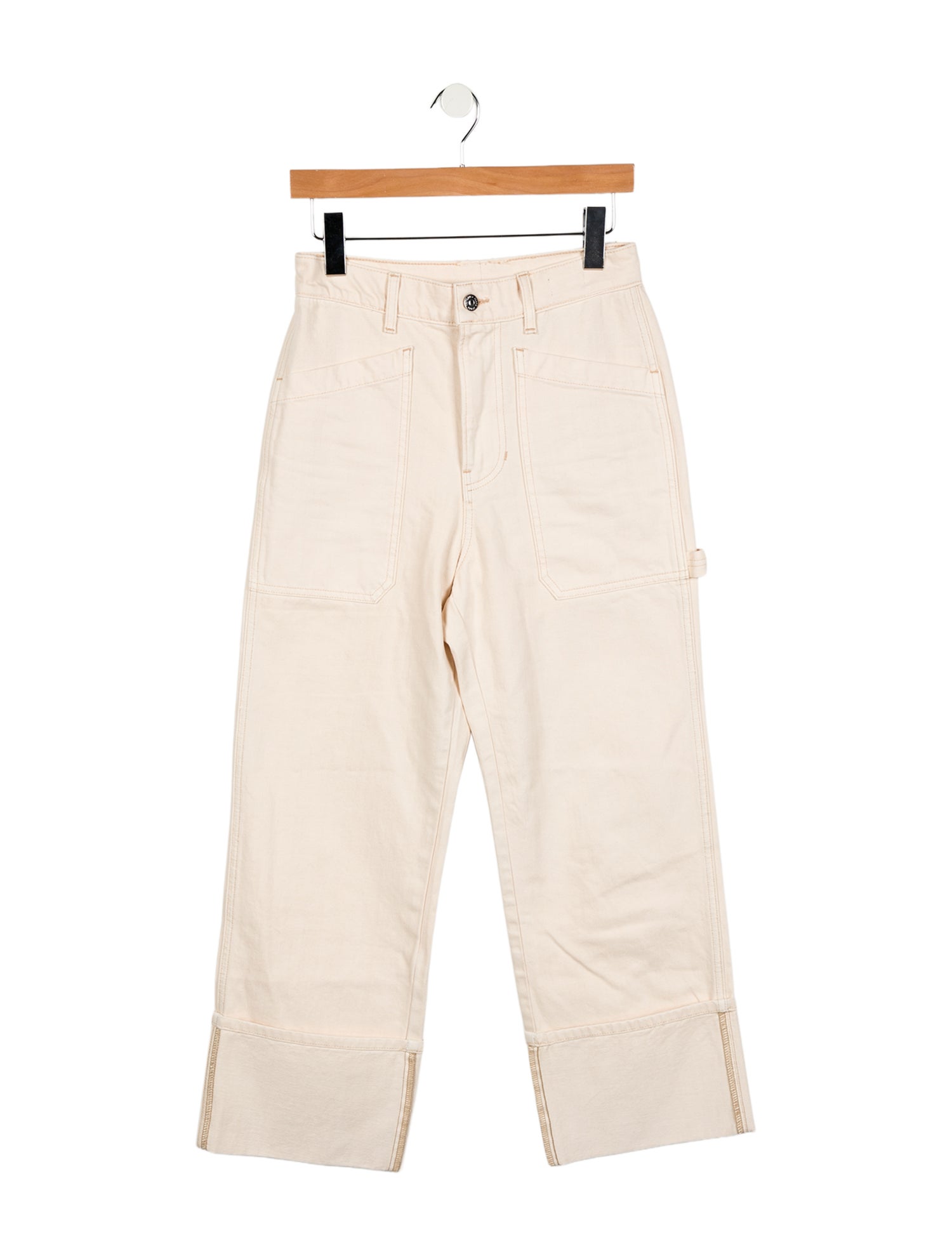 Veronica Beard High-Rise Wide Leg Jeans