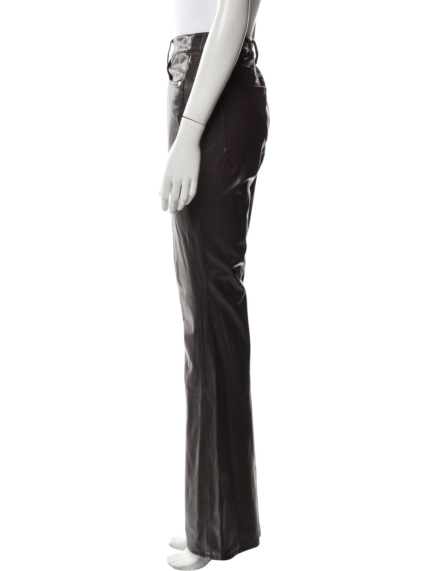 Veronica Beard Faux Leather Wide Leg Pants