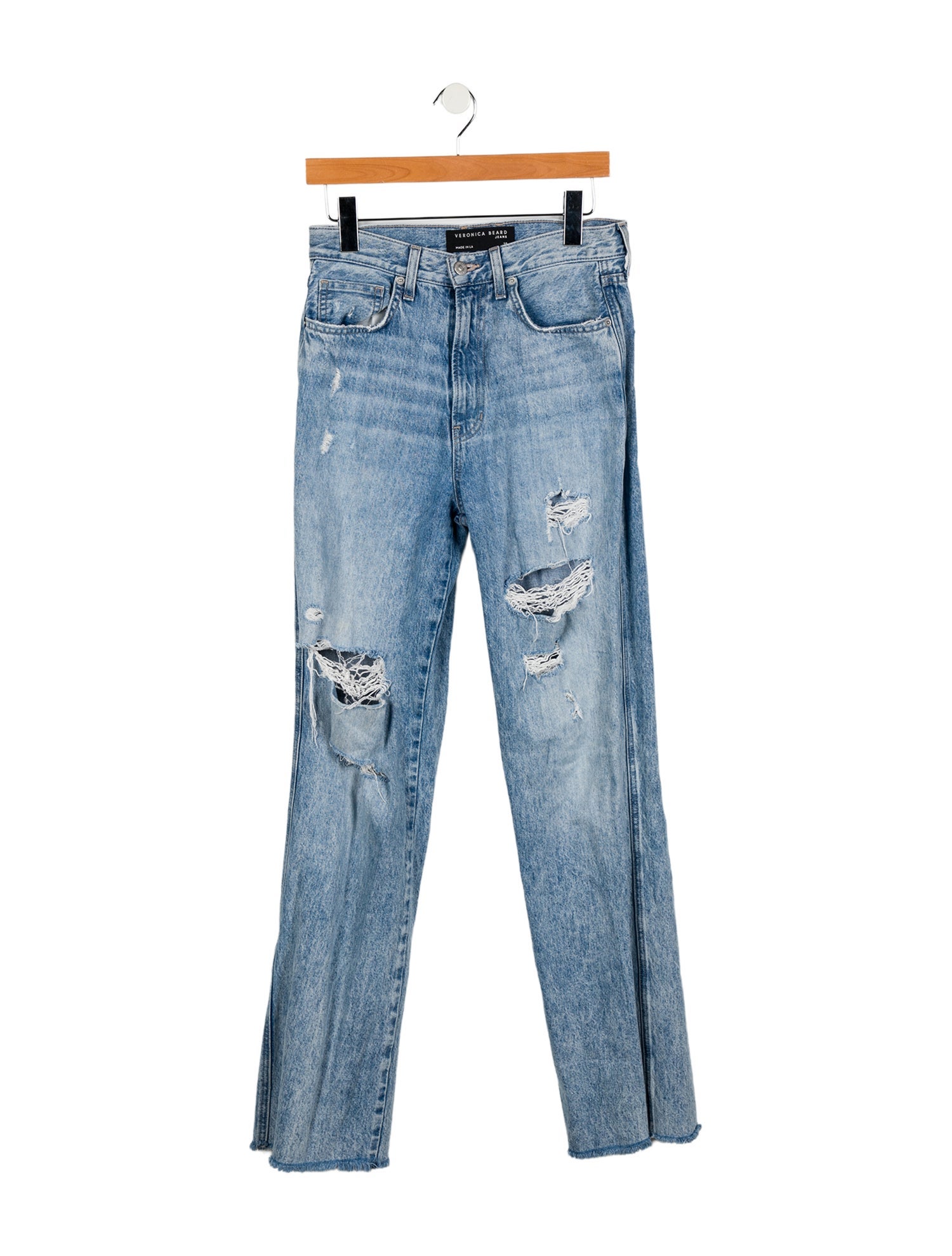 Veronica Beard High-Rise Wide Leg Jeans