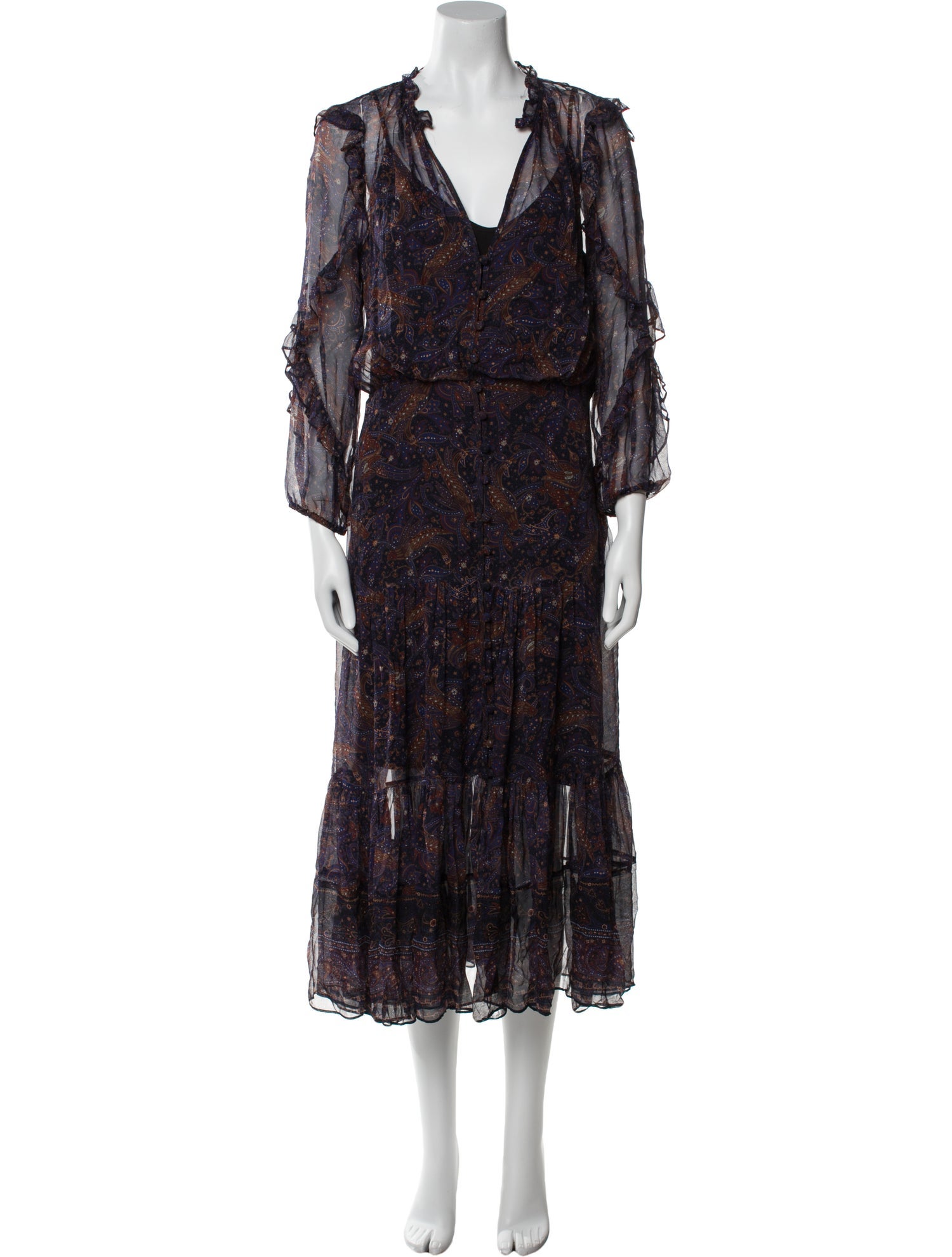 Veronica Beard Silk Long Dress