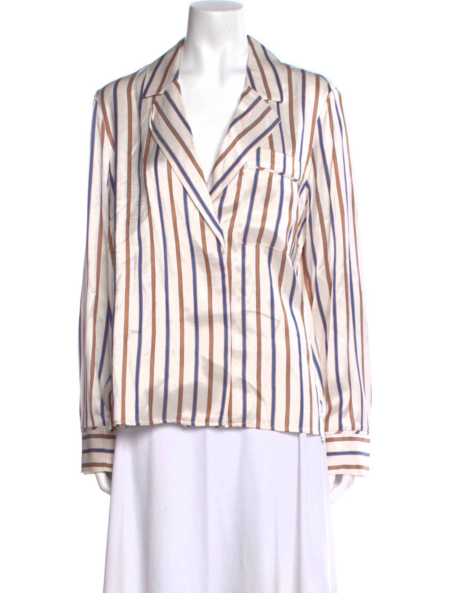 Veronica Beard Striped Long Sleeve Blouse w/ Tags