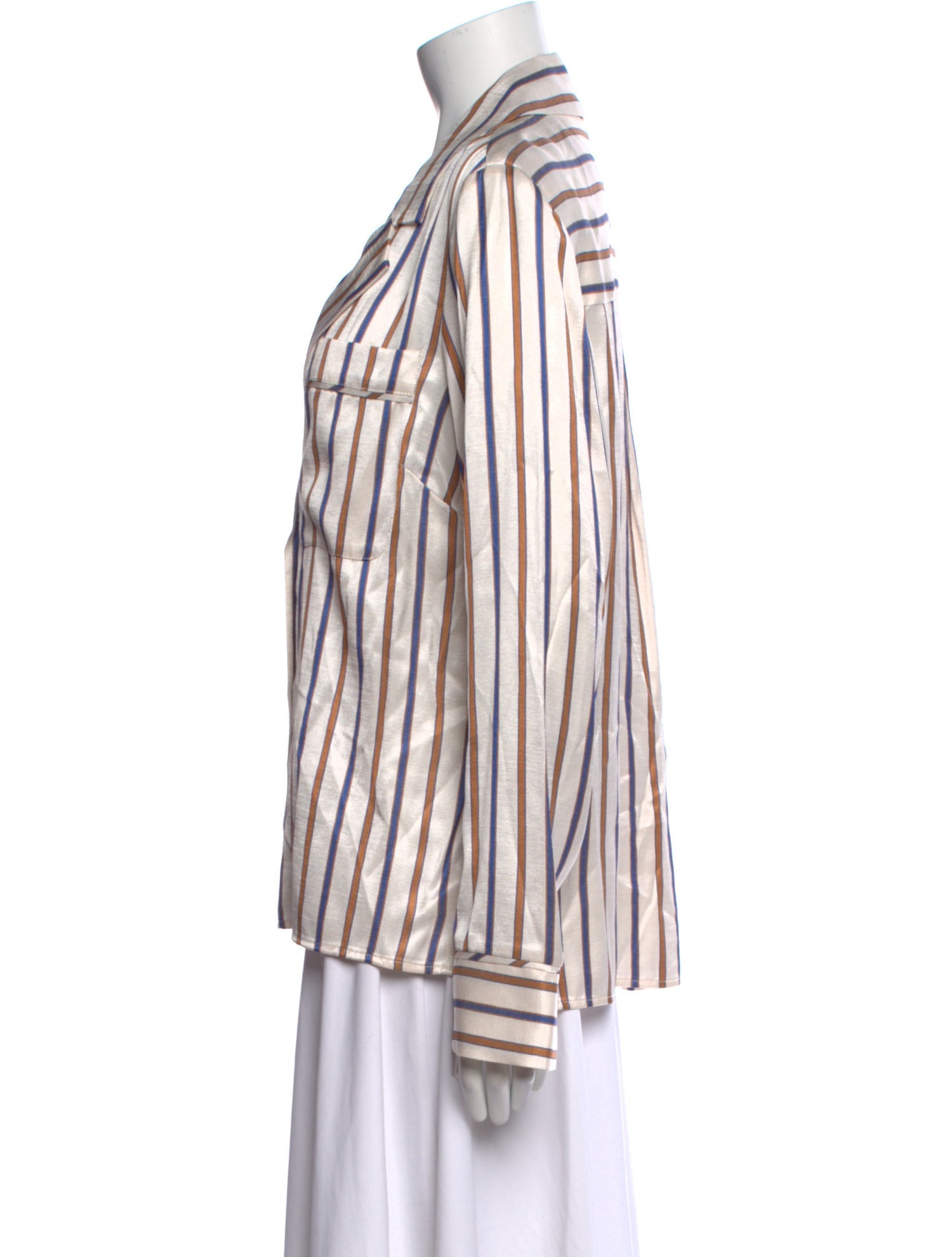 Veronica Beard Striped Long Sleeve Blouse w/ Tags