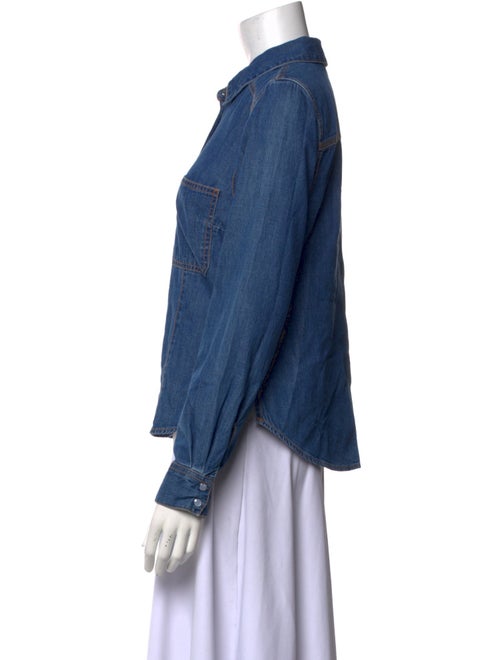 Veronica Beard Long Sleeve Button-Up Top