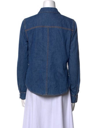 Veronica Beard Long Sleeve Button-Up Top