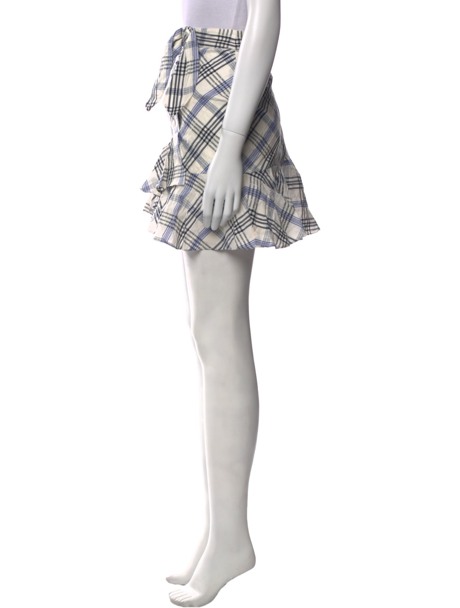 Veronica Beard Plaid Print Mini Skirt w/ Tags