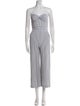 Veronica Beard Striped Strapless Jumpsuit