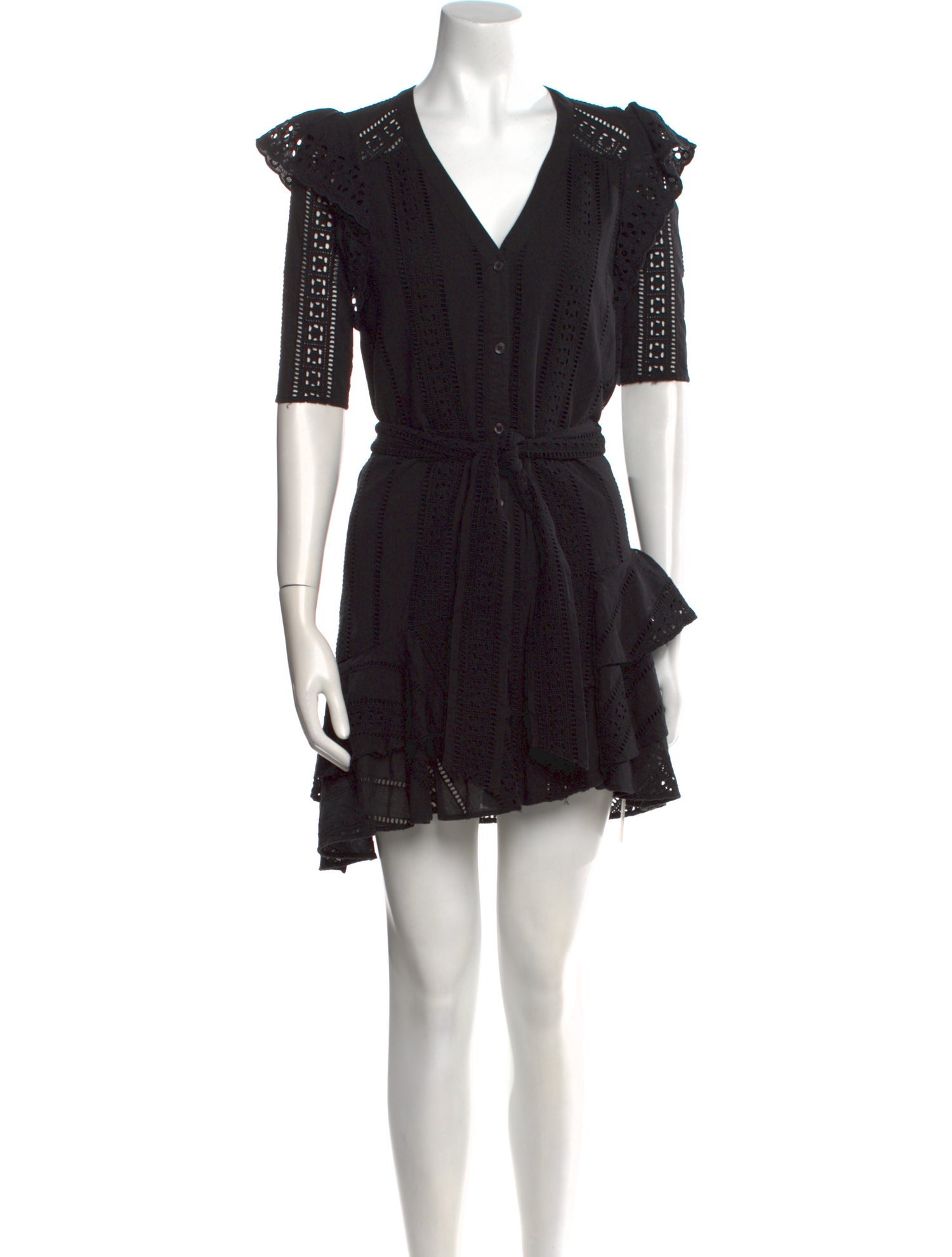 Veronica Beard V-Neck Mini Dress