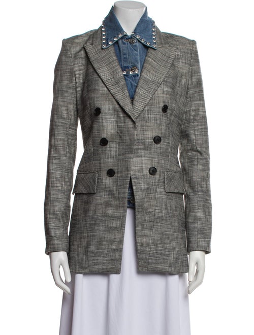 Veronica Beard Plaid Print Blazer