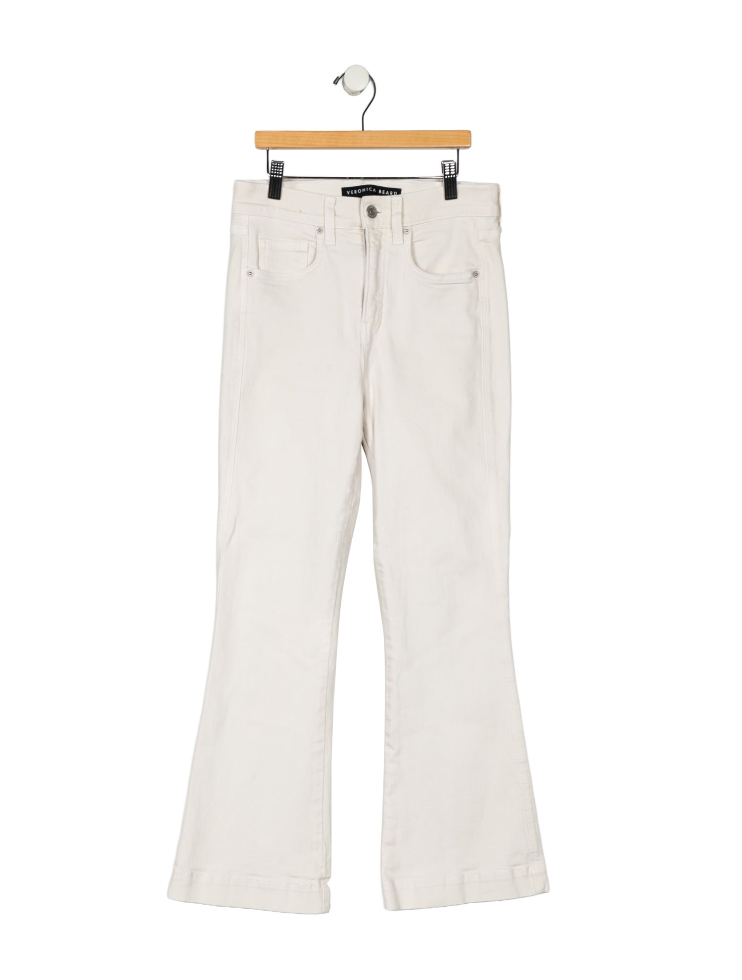 Veronica Beard Mid-Rise Wide Leg Jeans