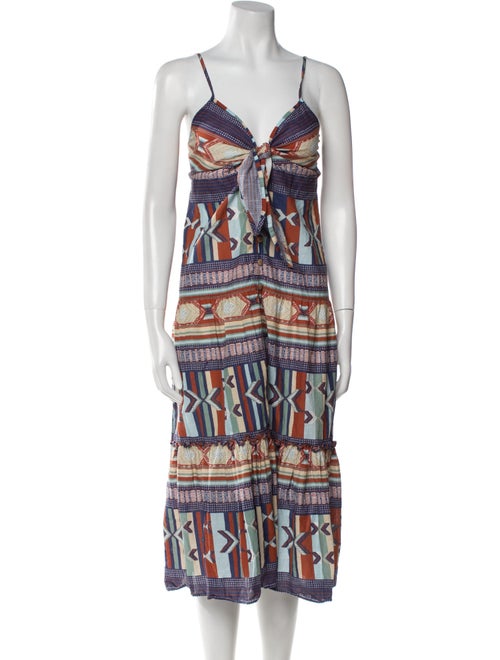 Veronica Beard Printed Midi Length Dress