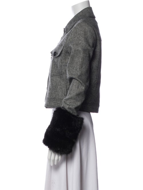 Veronica Beard Tweed Pattern Utility Jacket