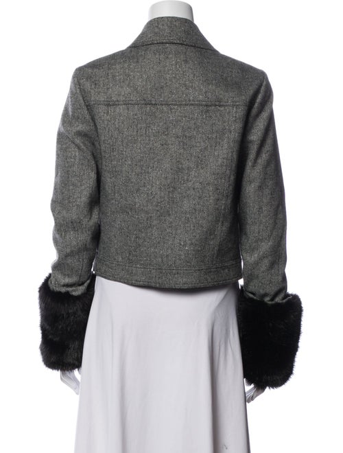 Veronica Beard Tweed Pattern Utility Jacket