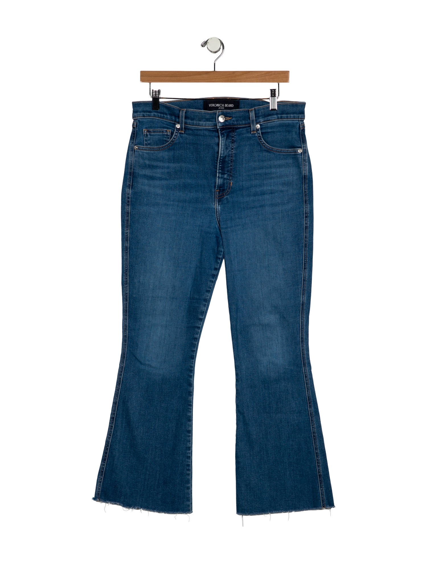Veronica Beard High-Rise Wide Leg Jeans
