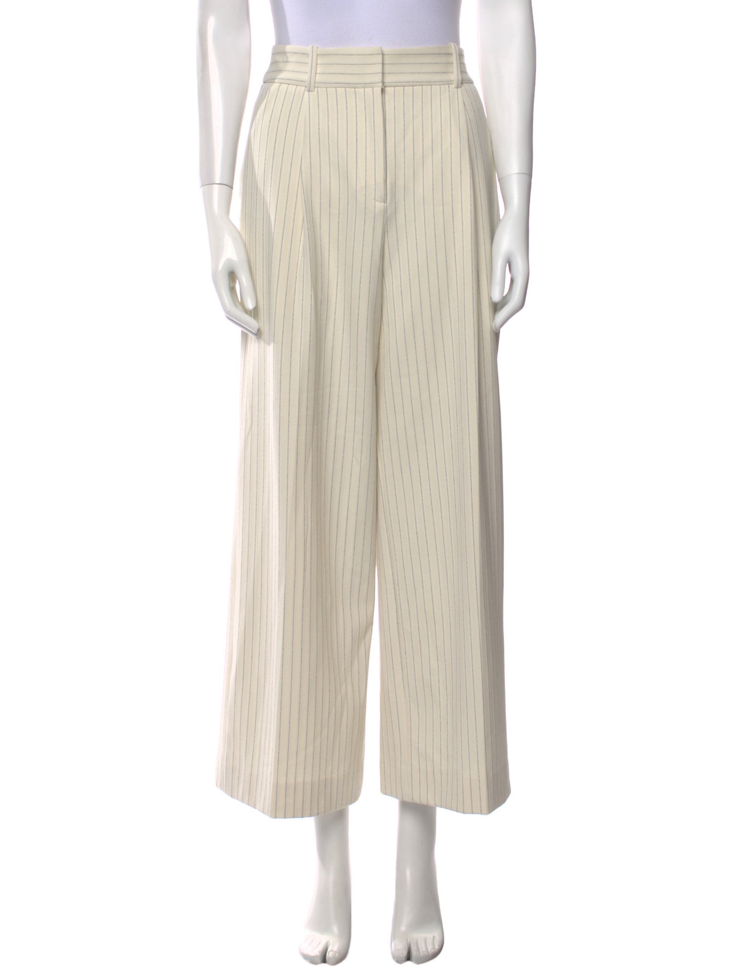 Veronica Beard Striped Wide Leg Pants
