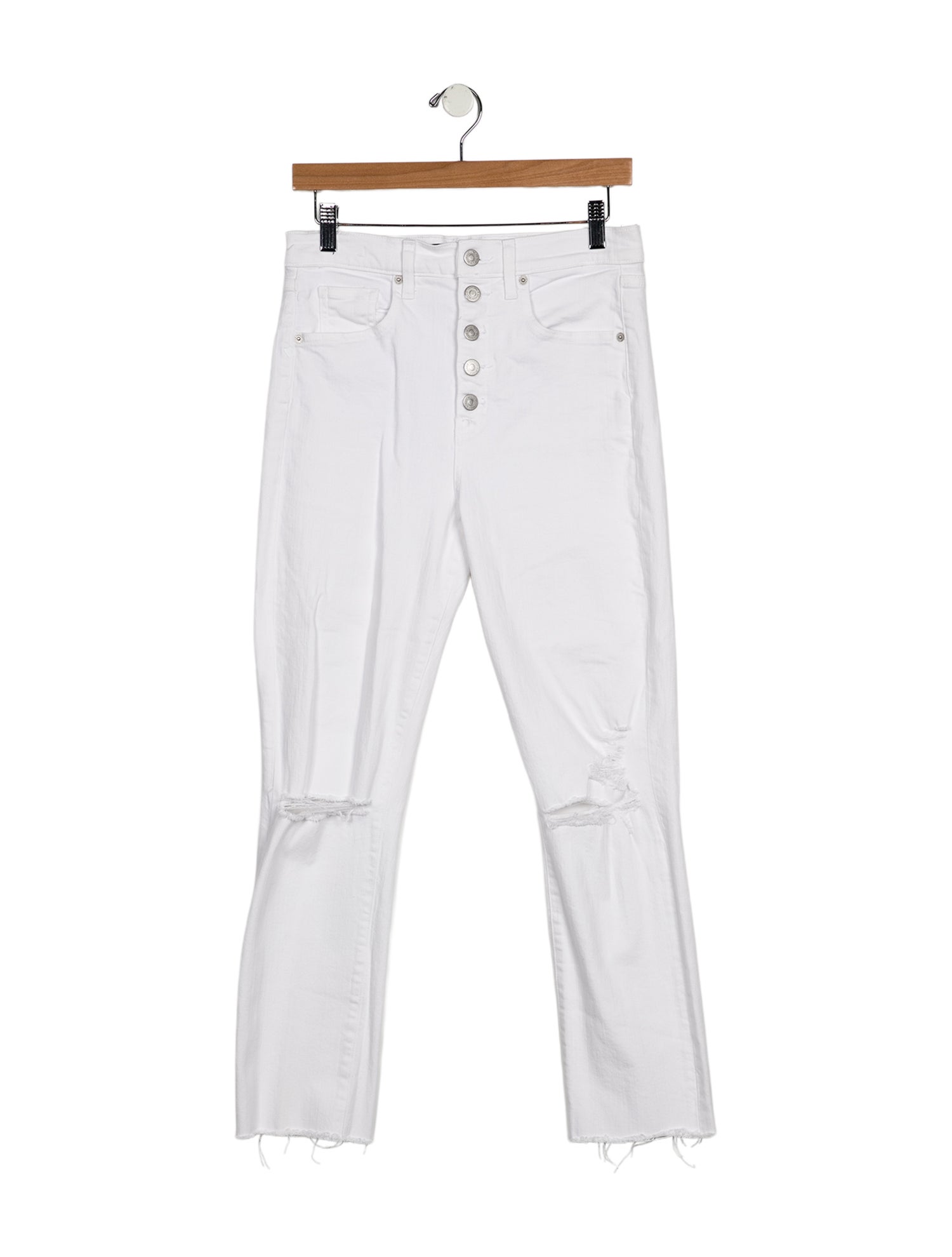 Veronica Beard High-Rise Straight Leg Jeans