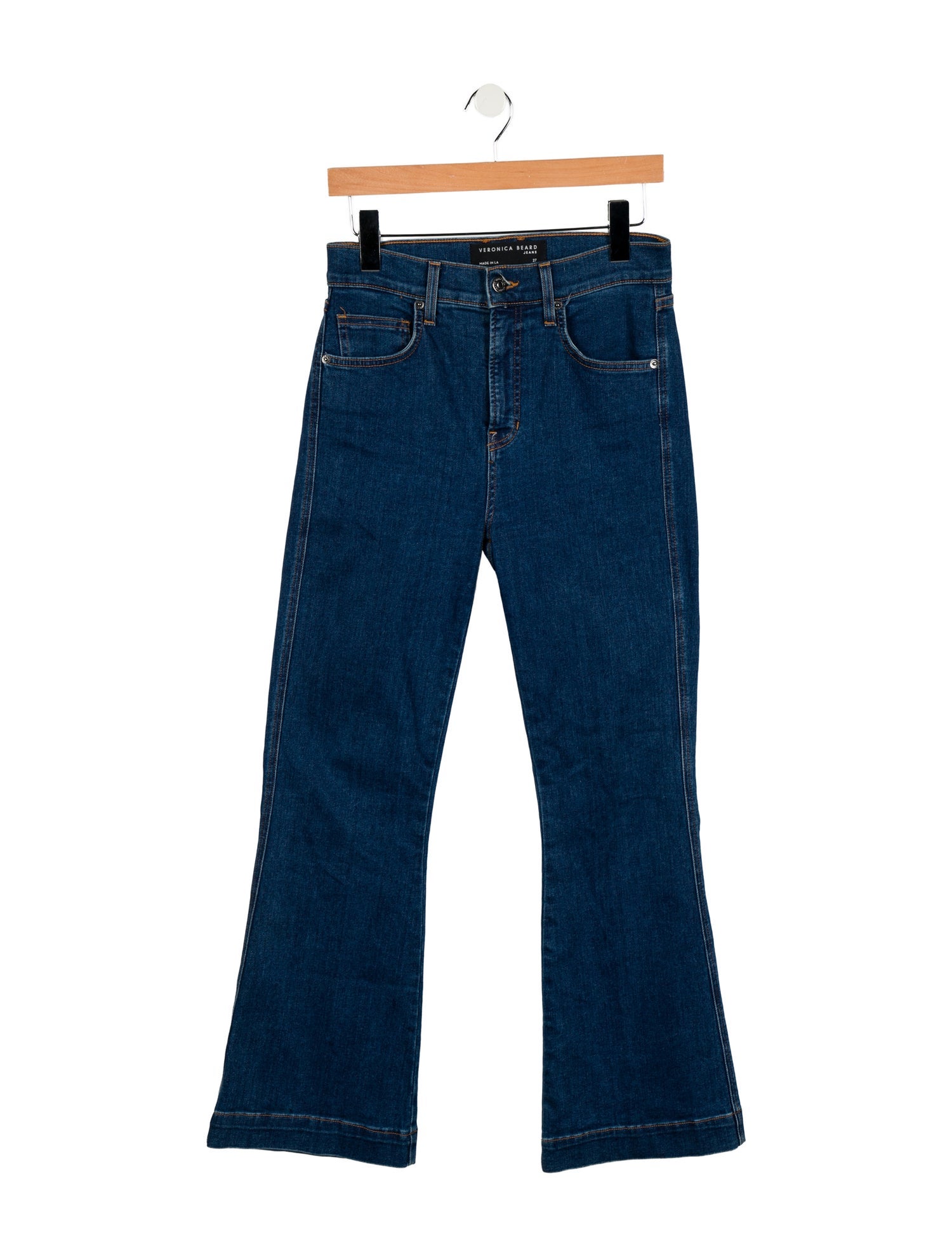 Veronica Beard High-Rise Wide Leg Jeans