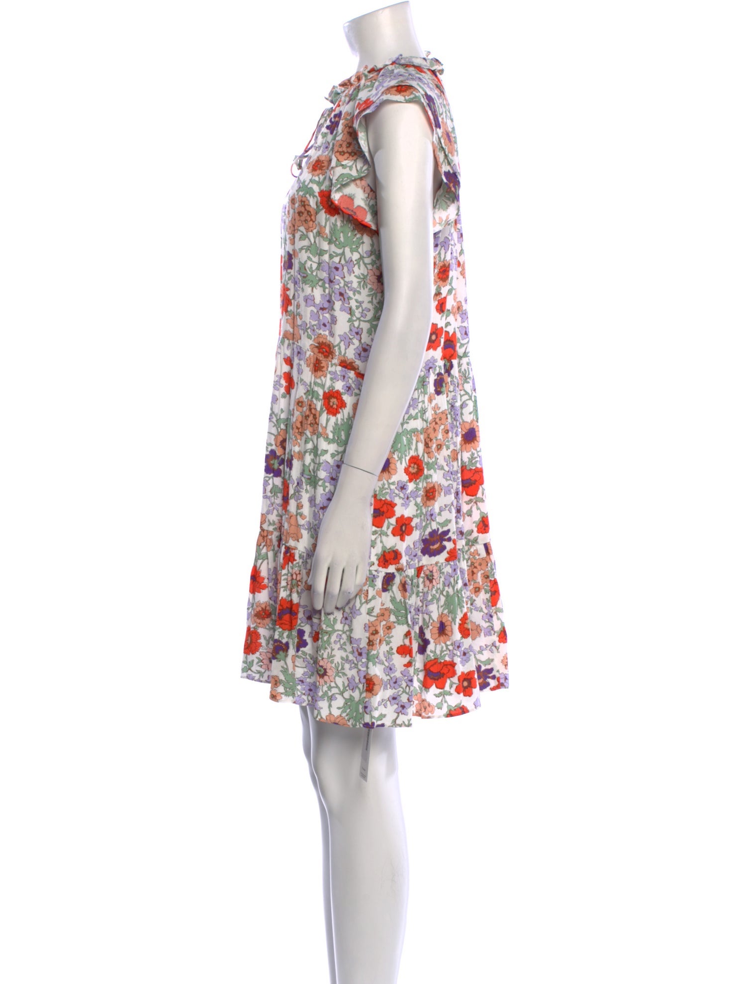 Veronica Beard Floral Print Mini Dress