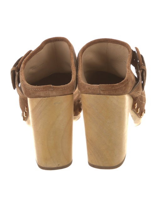 Veronica Beard Suede Studded Accents Mules