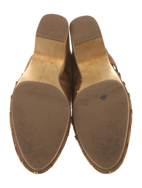 Veronica Beard Suede Studded Accents Mules