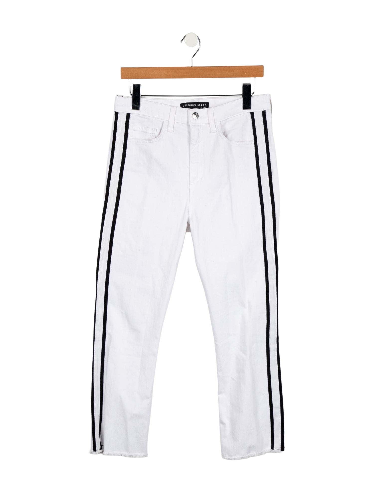 Veronica Beard High-Rise Straight Leg Jeans