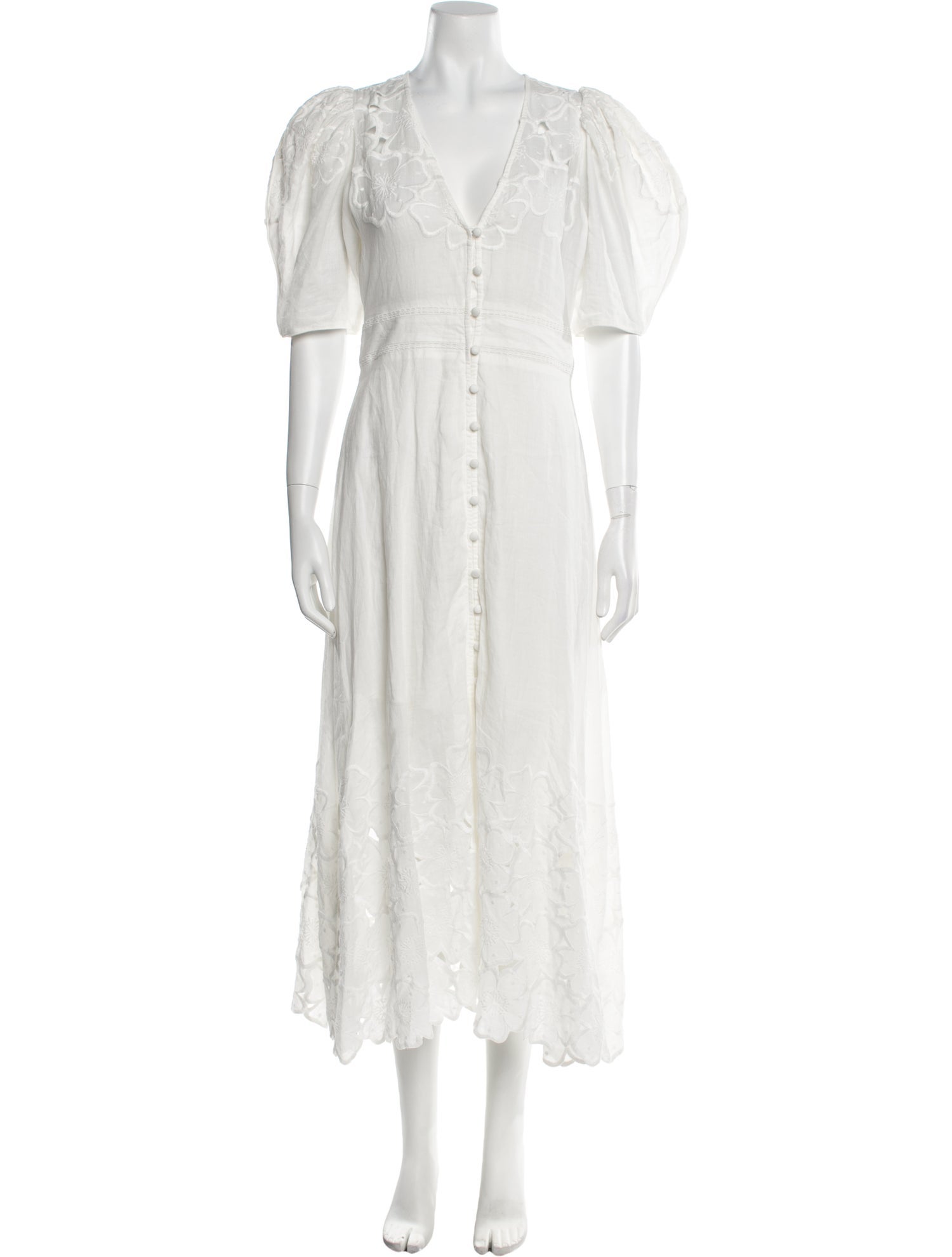 Veronica Beard V-Neck Long Dress