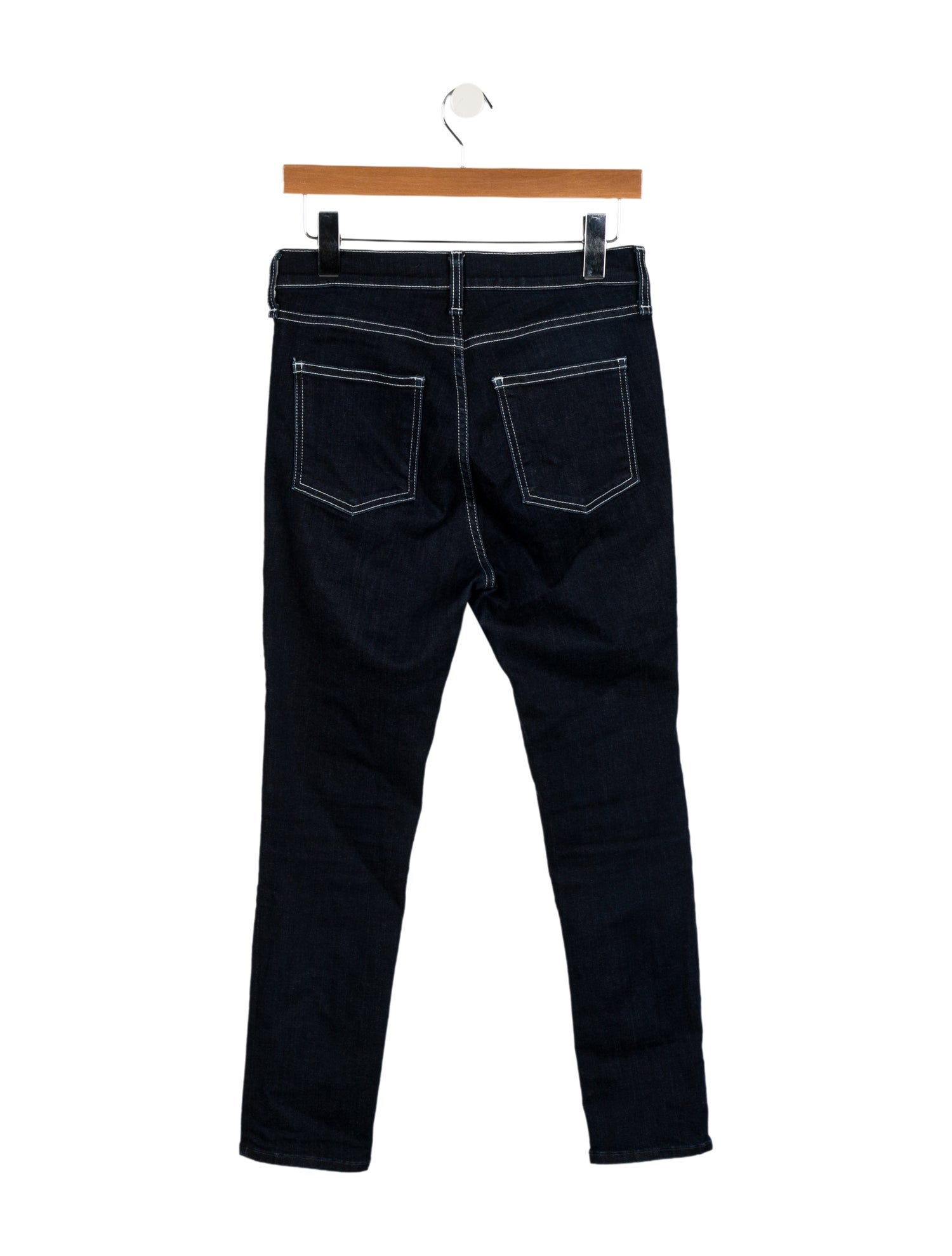 Veronica Beard High-Rise Straight Leg Jeans