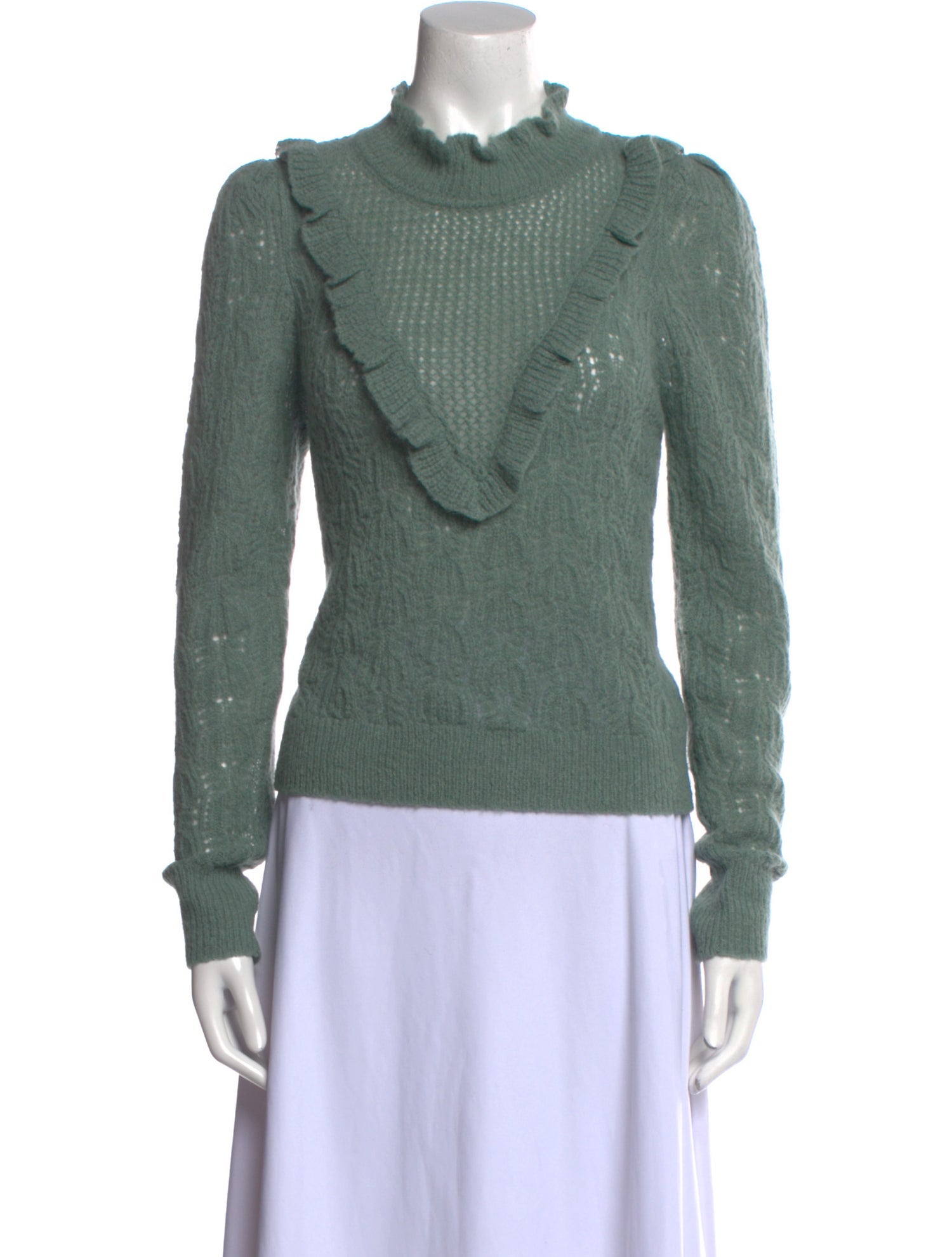 Veronica Beard Baby Alpaca Mock Neck Sweater