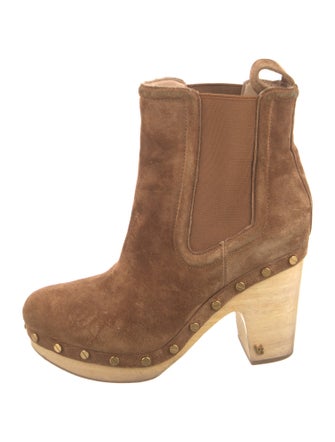 Veronica Beard Suede Chelsea Boots