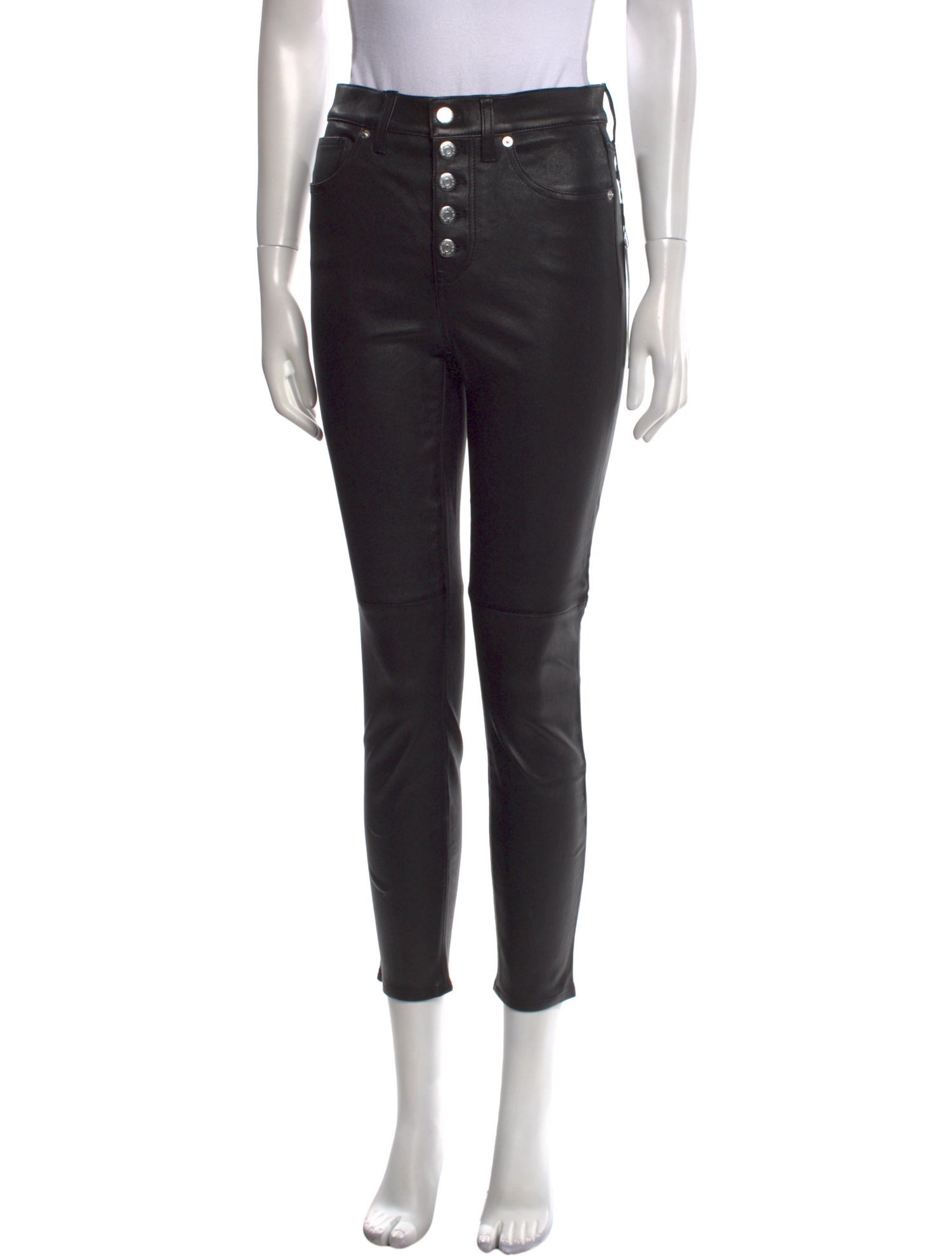 Veronica Beard Leather Skinny Leg Pants w/ Tags