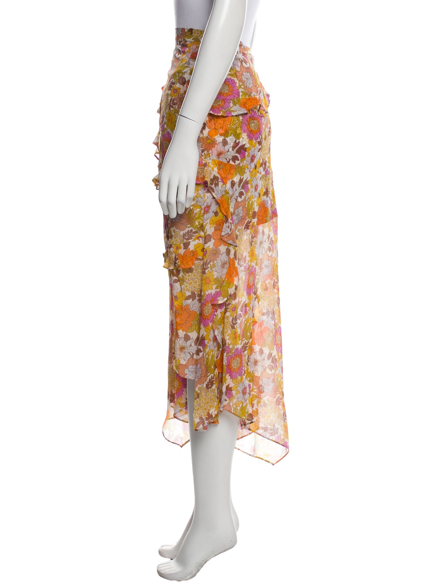 Veronica Beard Silk Midi Length Skirt w/ Tags