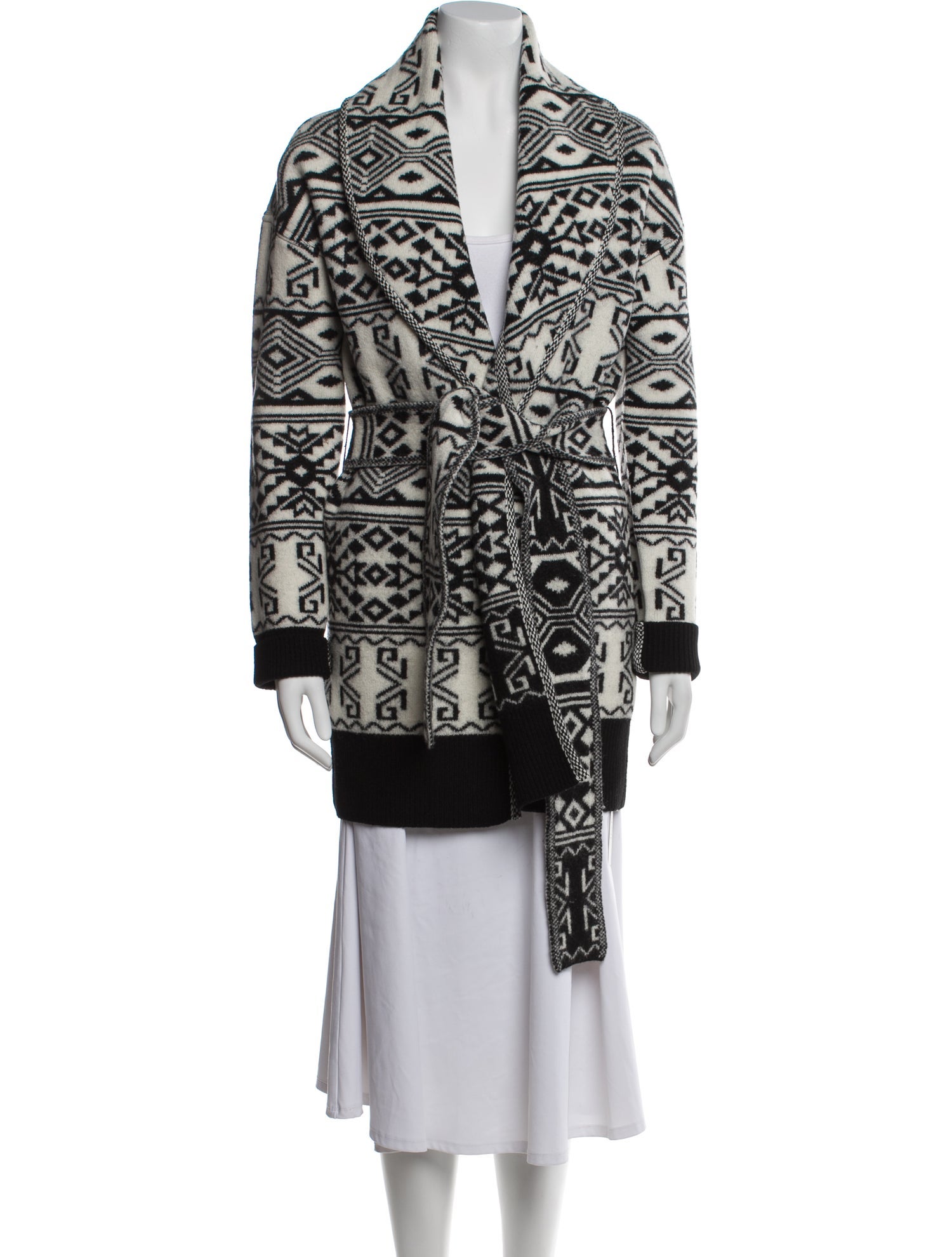 Veronica Beard Wool Printed Peacoat