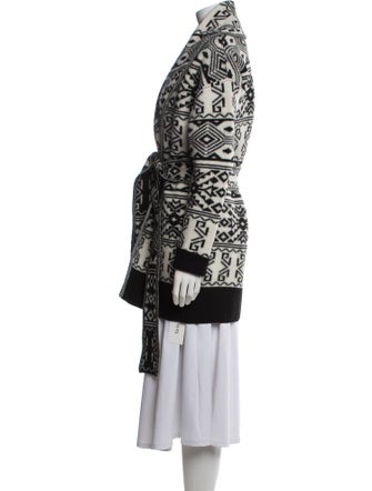 Veronica Beard Wool Printed Peacoat