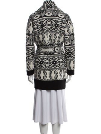 Veronica Beard Wool Printed Peacoat