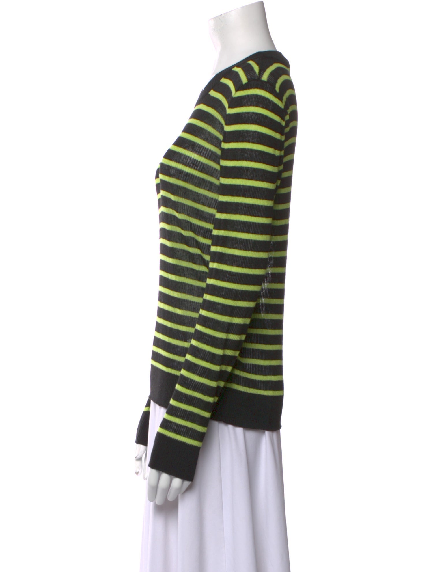 Veronica Beard Linen Striped Sweater