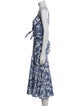 Veronica Beard Floral Print Long Dress