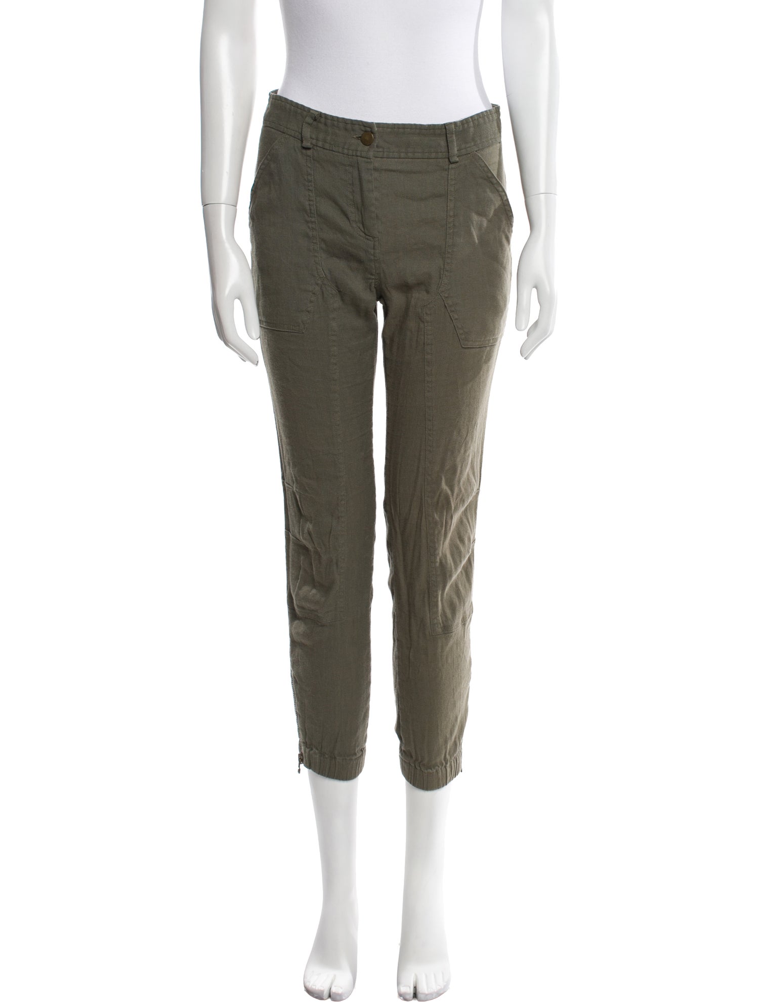 Veronica Beard Linen Skinny Leg Pants