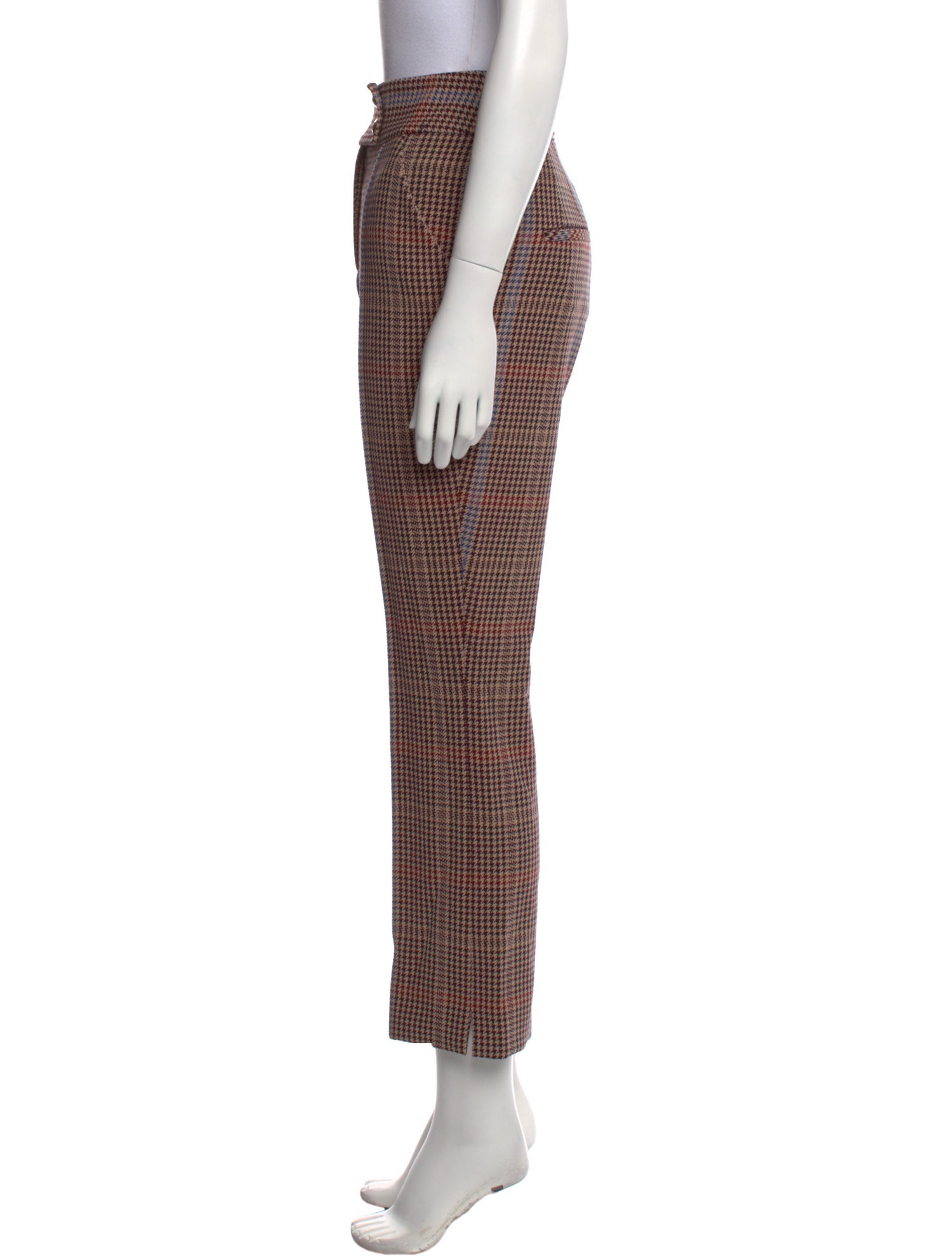 Veronica Beard Plaid Print Straight Leg Pants w/ Tags